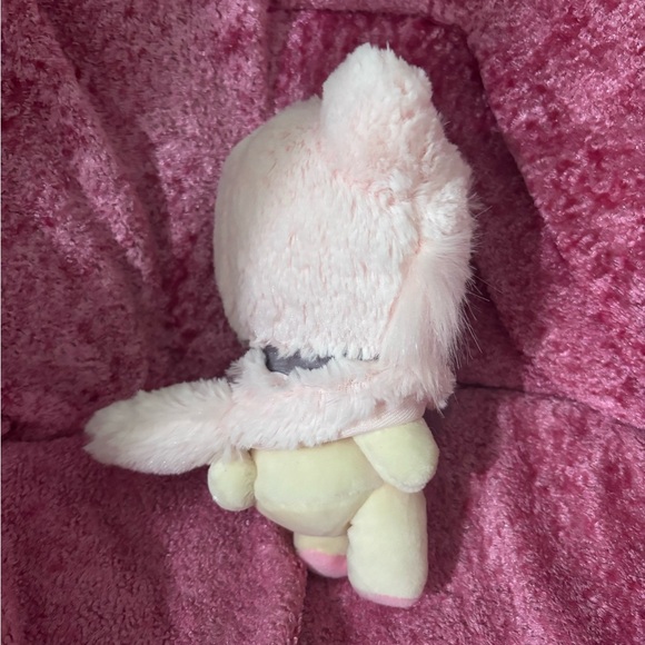 Cute Pink and Cream Korilakkuma 8” Super Cute Kitty Bear Plush - Picture 2 of 3